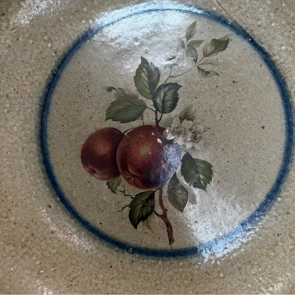 Vintage Monroe Salt Works Apple Blossom Pasta Plate - Picture 3 of 8